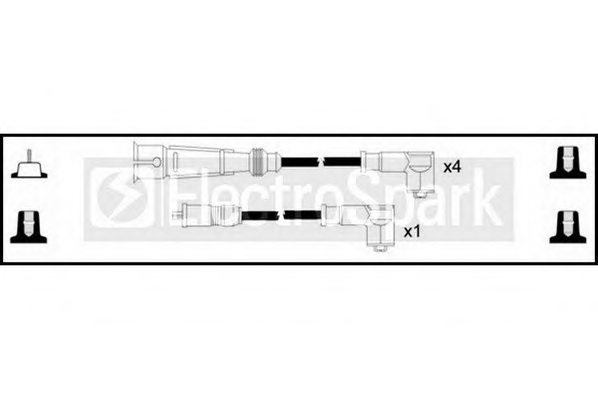 STANDARD OEK876 Ignition Cable Kit